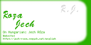 roza jech business card